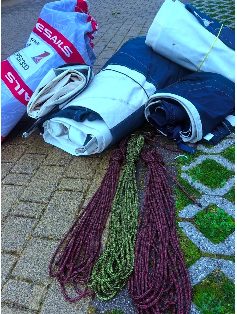 Vele OneSails e cime nuove pronte per l'installazione — GC Service Boat